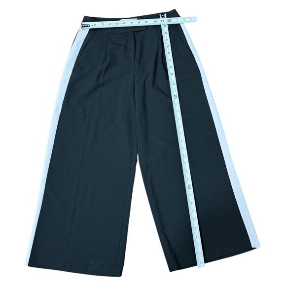 Michael Michael Kors Size XS Womens Wide-Leg Cropped Pants White Side Stripes - Picture 4 of 7